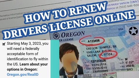 How to Renew Drivers License Online!