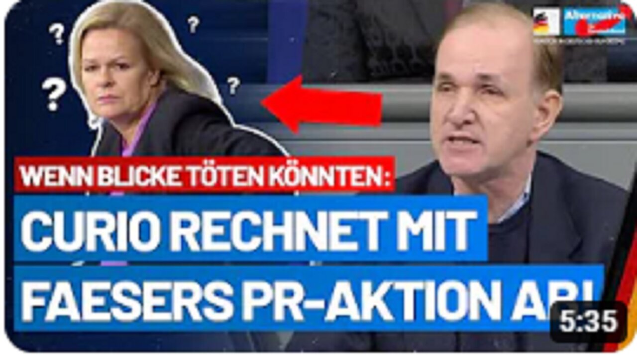 Fake-Staatsstreich: Wird Faesers PR-Aktion sie zur Ministerpräsidentin machen?Dr. Curio-AfD-Fraktion