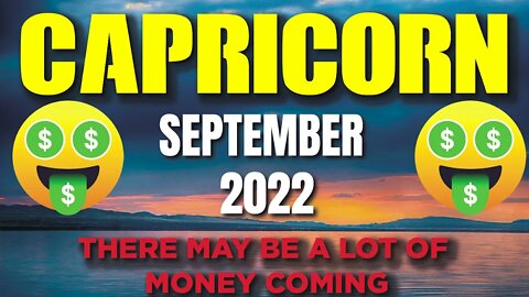 Capricorn ♑️ 🤑🤑 THERE MAY BE A LOT OF MONEY COMING 🤑🤑SEPTEMBER 2022♑️ Capricorn tarot