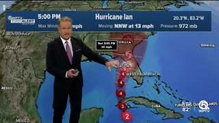 Hurricane Ian, 5 p.m. advisory for Sept. 26, 2022