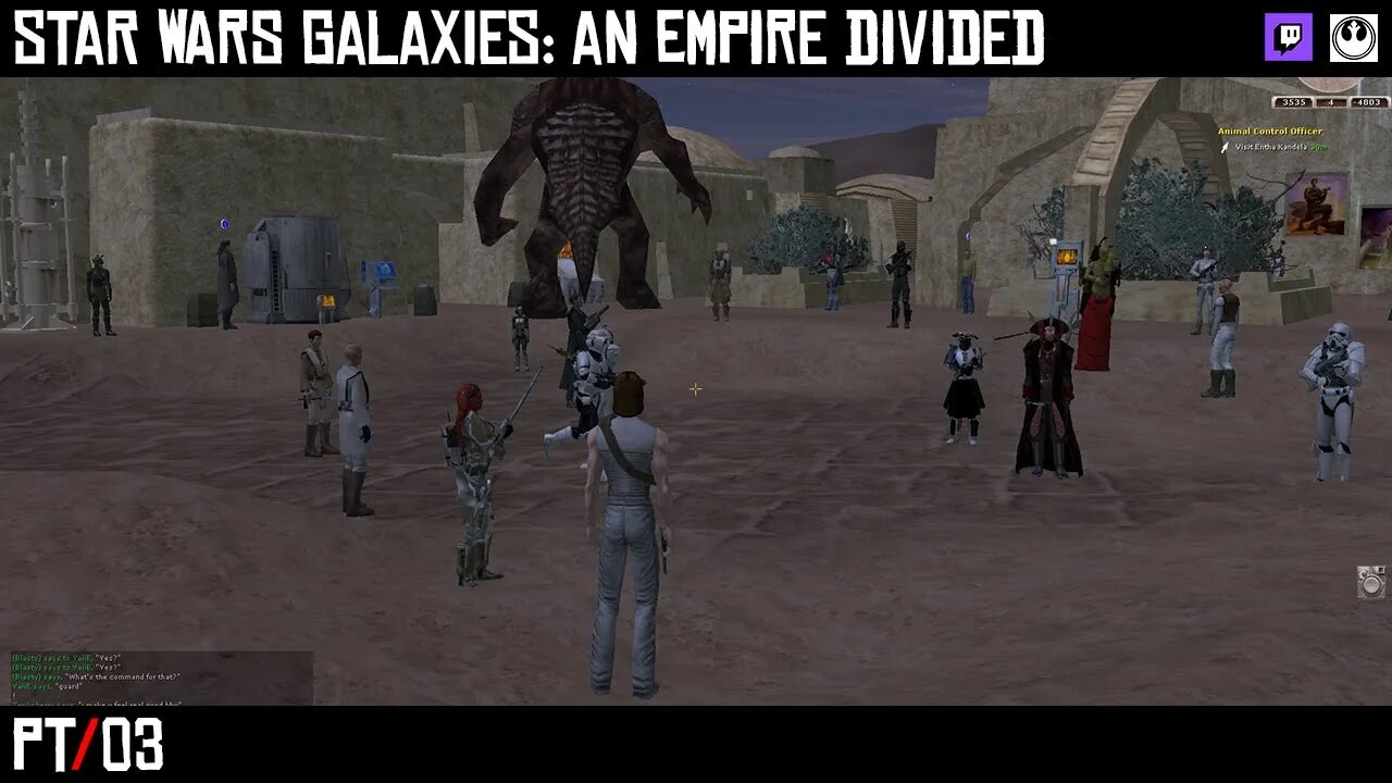 Star Wars Galaxies: An Empire Divided Playthrough on the Legends Server. No Commentary. Pt. 3