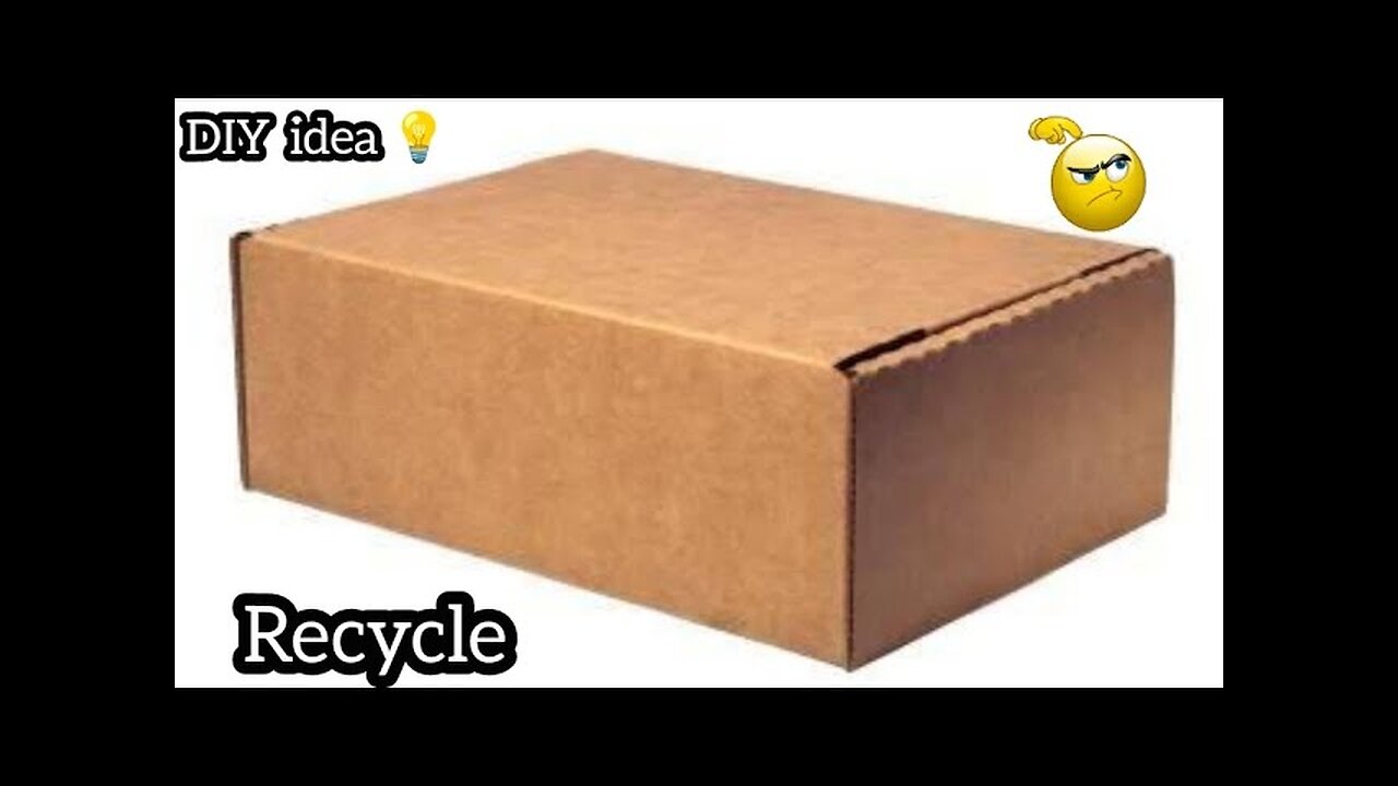 Waste Material Craft idea easy/craft using waste cardboard box/cardboard diy wall shelf