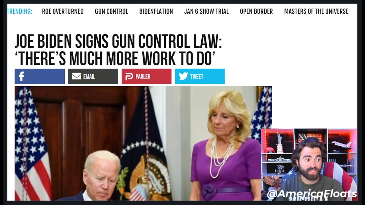 Joe Biden Feebly Signs 'Gun Safety Act', Promising MORE Coming Soon!