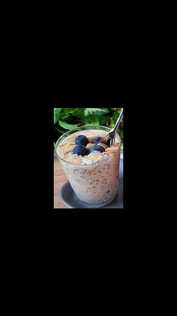 This is my favorite overnight oats recipe!😍 #shorts #overnightoats