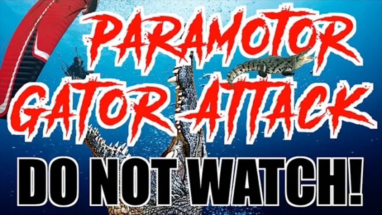 Paramotor Attacked by Gator - DO NOT WATCH!