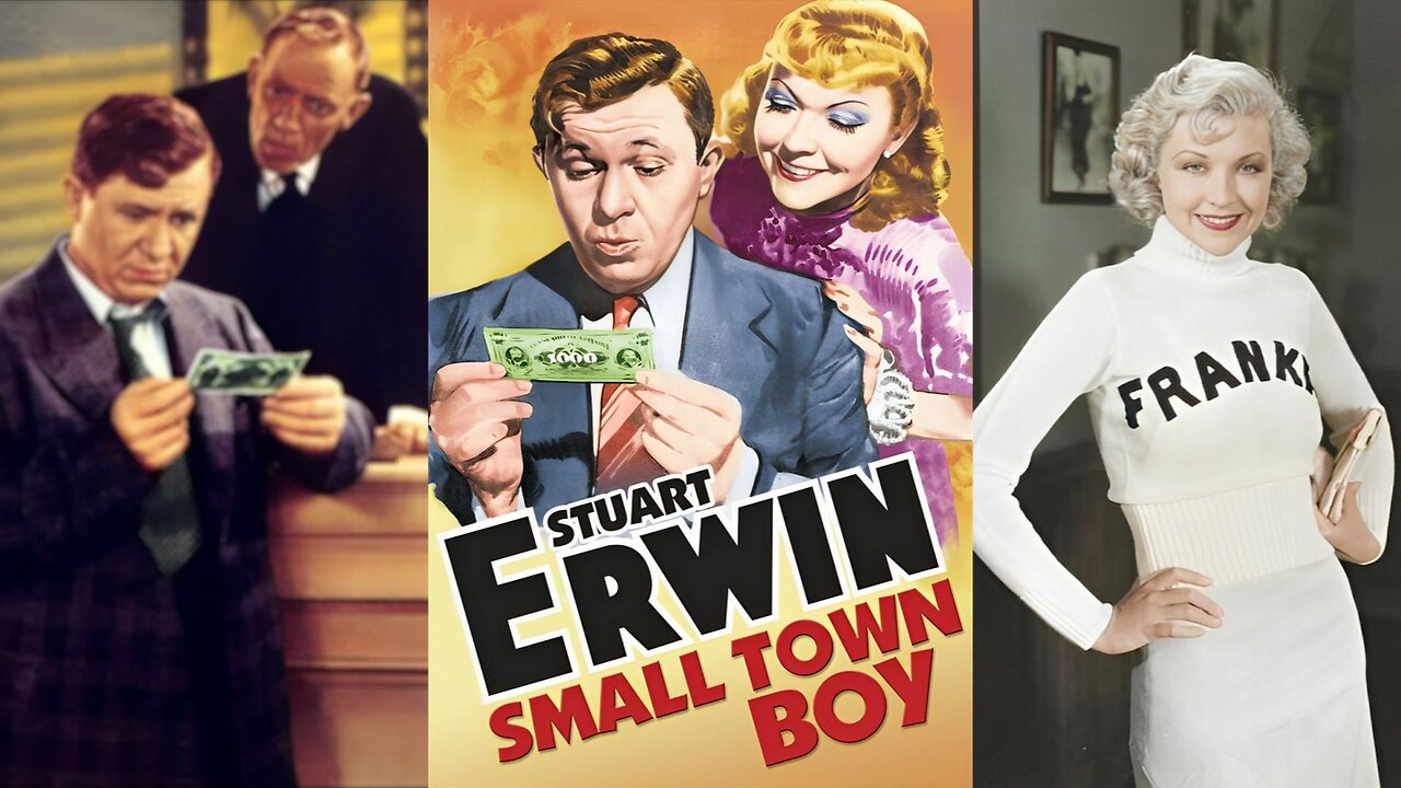 SMALL TOWN BOY (1937) Stuart Erwin, Joyce Compton & Jed Prouty | Comedy, Romance | B&W