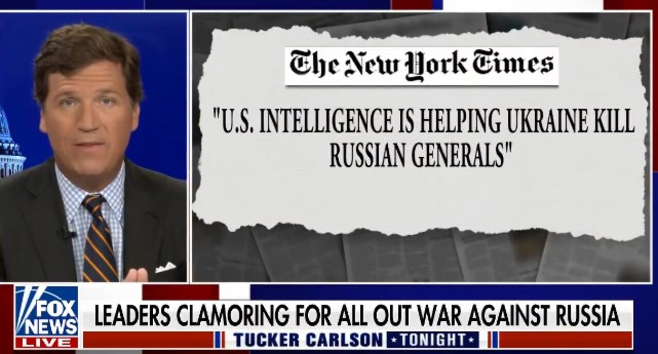 U.S. is AT WAR WITH RUSSIA (not trying to help Ukraine, instead trying to DEFEAT RUSSIA).