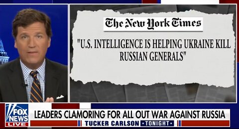 U.S. is AT WAR WITH RUSSIA (not trying to help Ukraine, instead trying to DEFEAT RUSSIA).