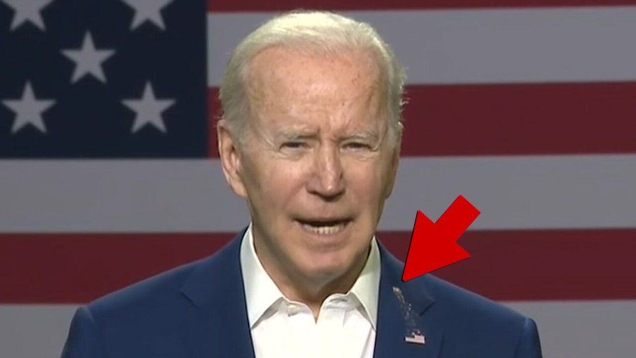 Biden gets pooped on by a bird during inflation speech 😆