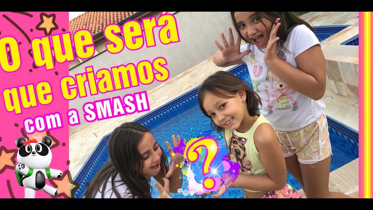 O QUE SERÁ QUE CRIAMOS 😱 com a massinha SMASH 🤔 O desafio / 3 irmãs demais