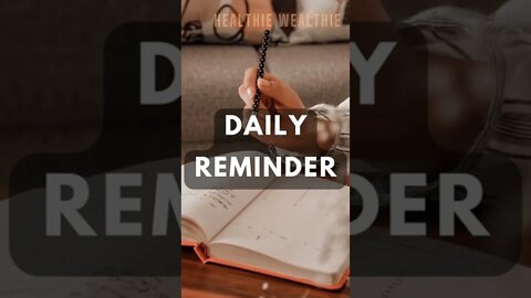 Daily Health Reminder! || Healthie Wealthie