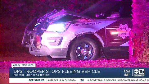 Driver taken into custody after being rammed by trooper near Loop 202 and 44th Street