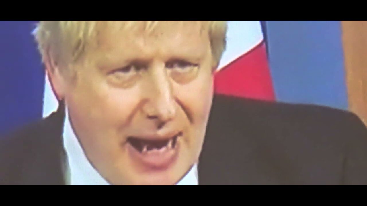 TV Boris Johnson PRESENTER SHAPE-SHIFTING REPTILIAN