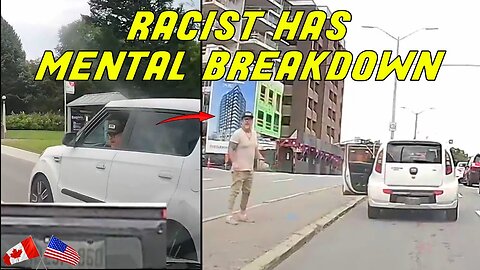 INSANE MAN STARTS BRAKE CHECKING AND GETS OUT TO RAGE | Road Rage USA & Canada