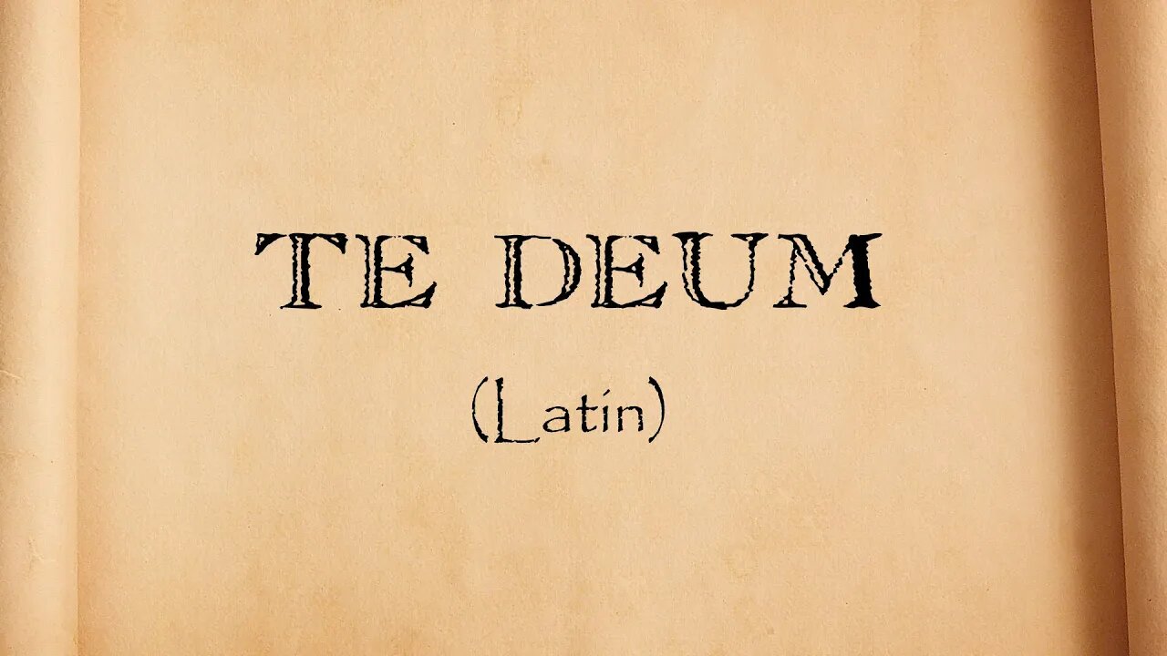 Te Deum em Latim