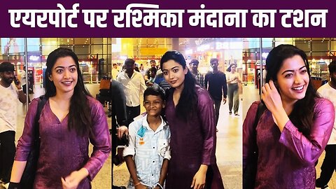 Rashmika Mandanna Arrive Mumbai Spotted at Airport 📸✈️