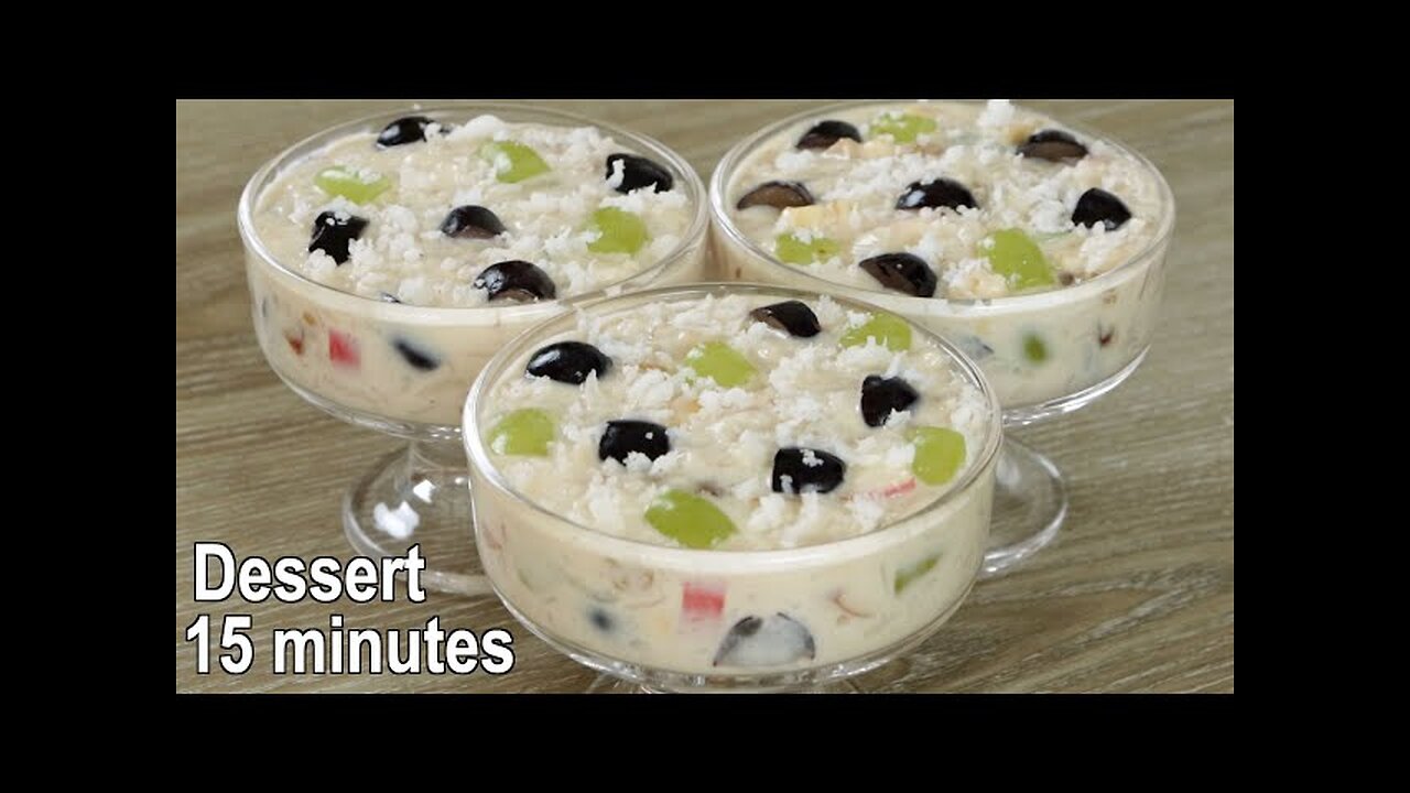 15 minutes dessert recipe | Sweet dish easy & delicious