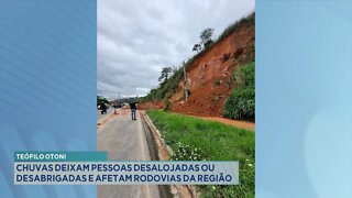 Teófilo Otoni: Chuvas deixam Prejuízos na Região e afetam Rodovias do Nordeste Mineiro.