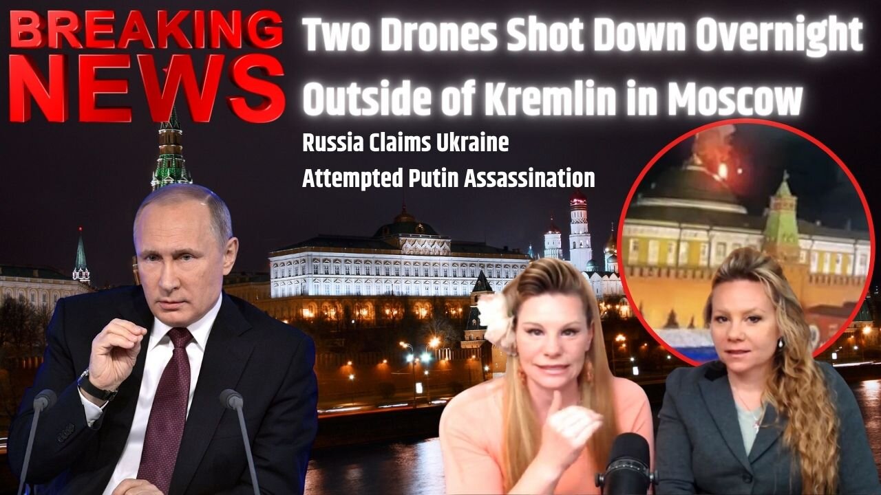 BREAKING! Two Drones Shot Down Overnight Outside of Kremlin in Moscow