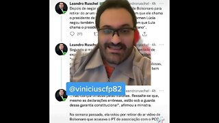 Leandro Ruschel escancara contradições de Carmen Lucia nos casos envolvendo Bolsonaro e Lula