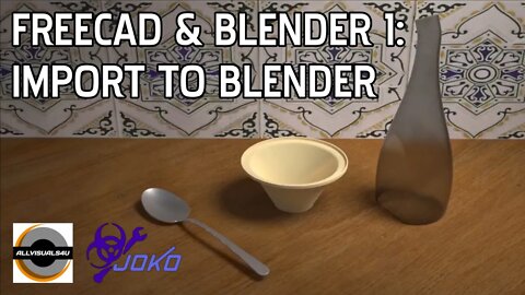 Render Solidworks and FreeCAD Models in Blender 1: Import|JOKO ENGINEERING|