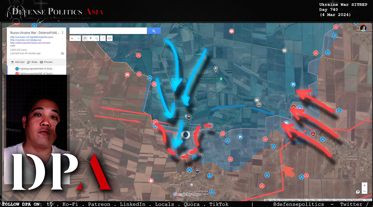 [ Battle of Robotyne ] Ukrainian forces counterattack into Robotyne; Russia cont' push at Verbove