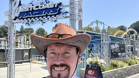 Off Ride Footage of WEST COAST RACERS at Six Flags Magic Mountain, Valencia, California, USA