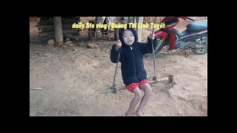 niece Quàng Thị Linh Tuyết four years old