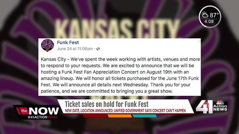 Venue confusion after Funk Fest reschedules show