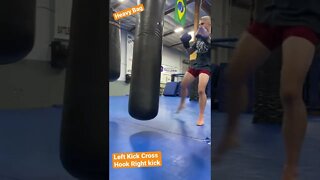 Heavy Bag Combo Working Leg Checks