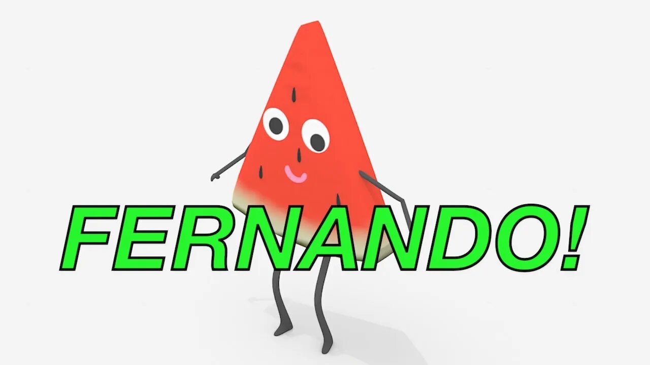 Happy Birthday FERNANDO! - WATERMELON Birthday Song