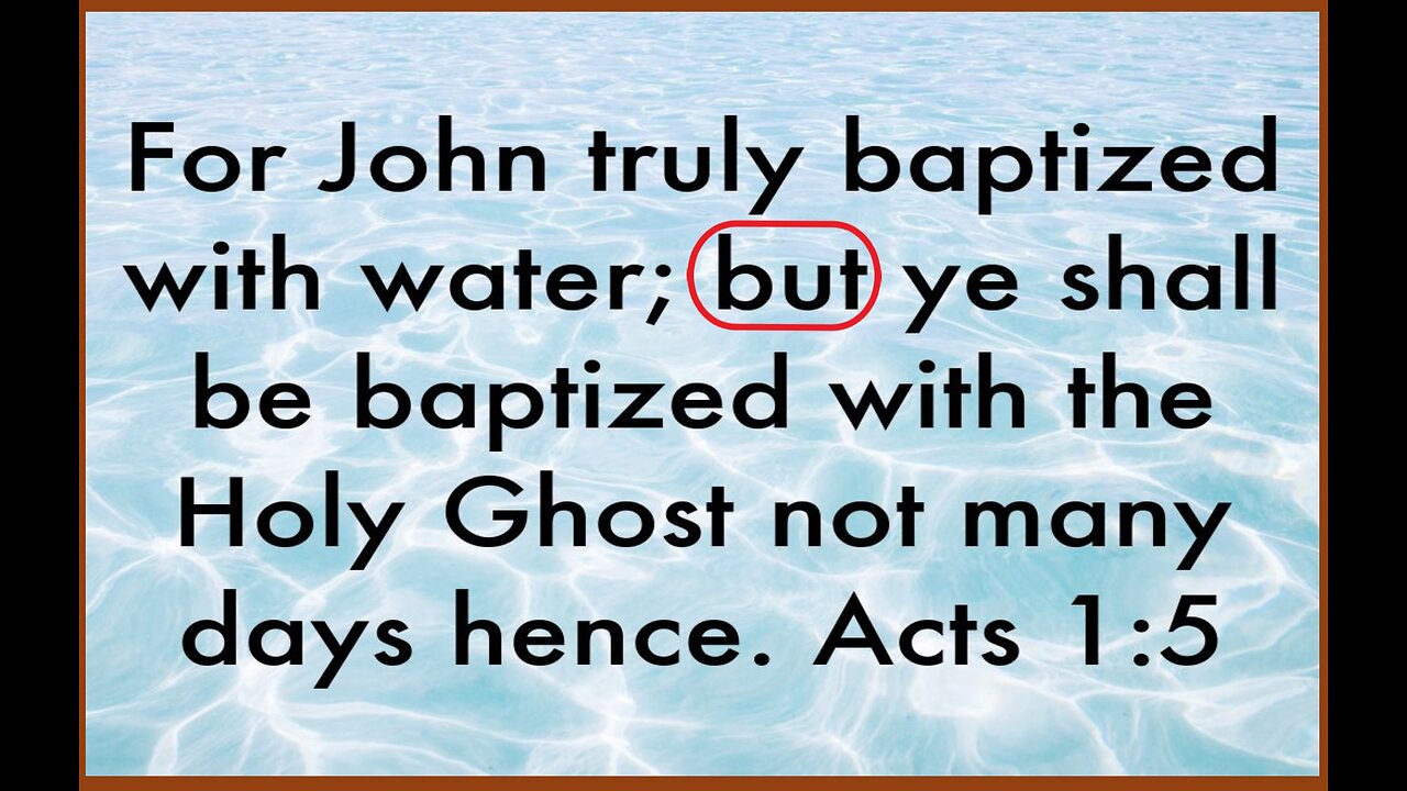 ABOUT BAPTISM... #107