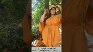 🛑 VESTIDO CURTO PARA FESTA PLUS SIZE MODA FEMININA PRIMAVERA VERÃO MANGA LONGA