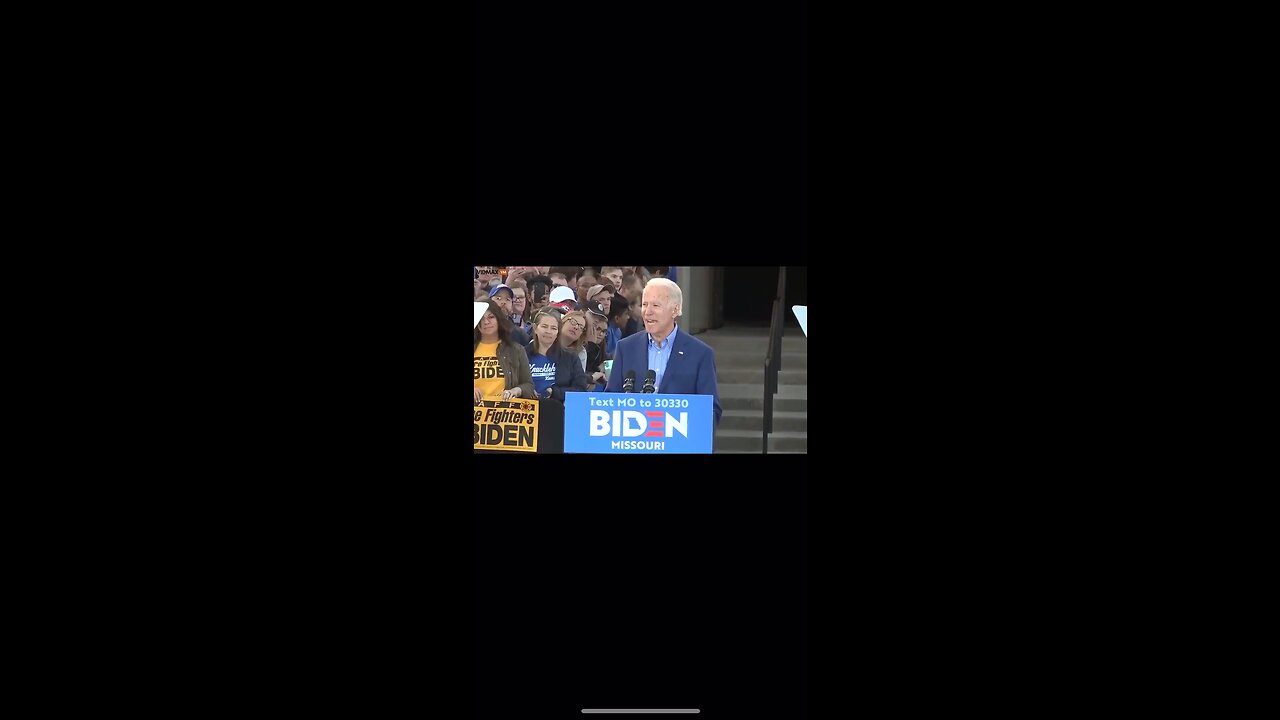 Biden endorsing Donald Trump.