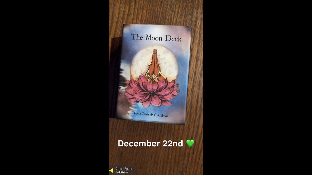 December 22nd oracle card: sacred space