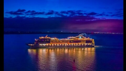 MSC Preziosa Southampton docked short 4k clip cruise ship 06/04/2022