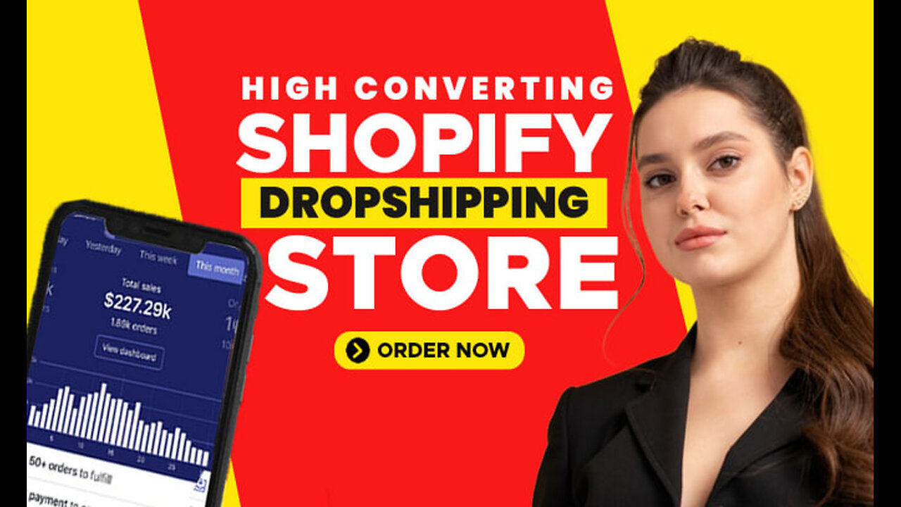 i will create a successful shopify dropshipping store shopify ecommerce website design