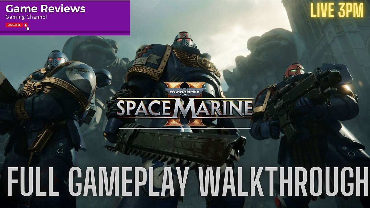 WARHAMMER 40,000 SPACE MARINE Full Gameplay Walkthrough || No Commentary || shirrako (game reviews)