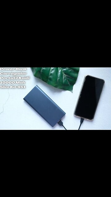 Power Bank Carregador Portátil Kaidi 10000 Mah Slim Kd 951