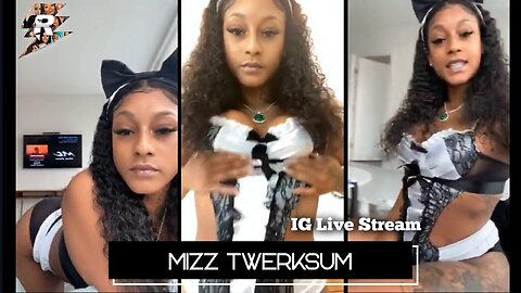 Mizz Twerksum Twerking in sexy maid outfit