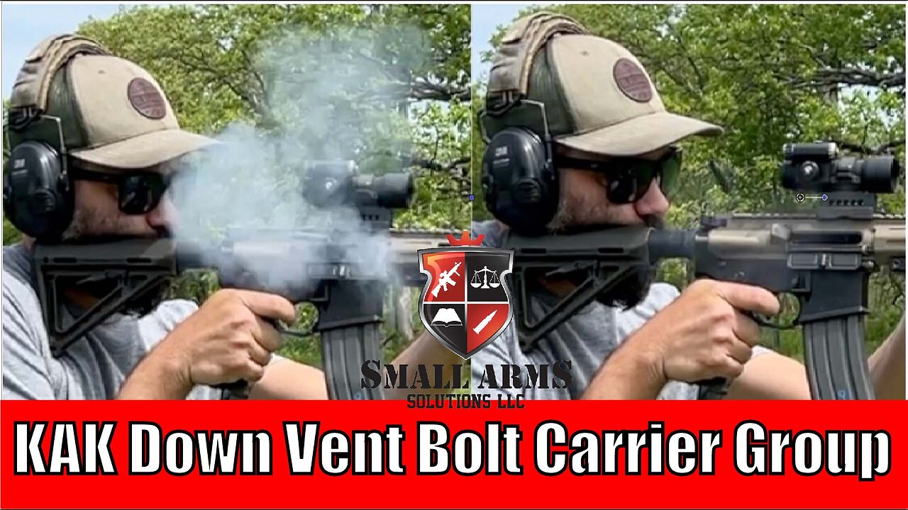 The KAK Down Vent Bolt Carrier Group-Does it Reduce Gas to the Shooters Face?