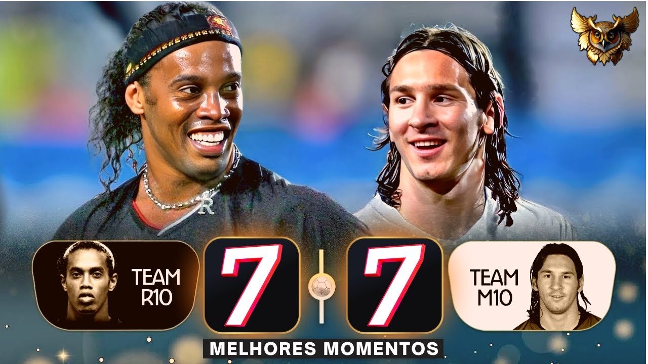 RONALDINHO AND MESSI, TEVE CANETA, GOAL WITHOUT LOOKING AT THE BALL AND+ ABSURD THINGS