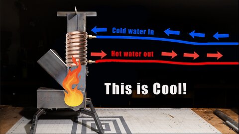 How to Build a Rocket Stove with a Built-In Water Heater!!