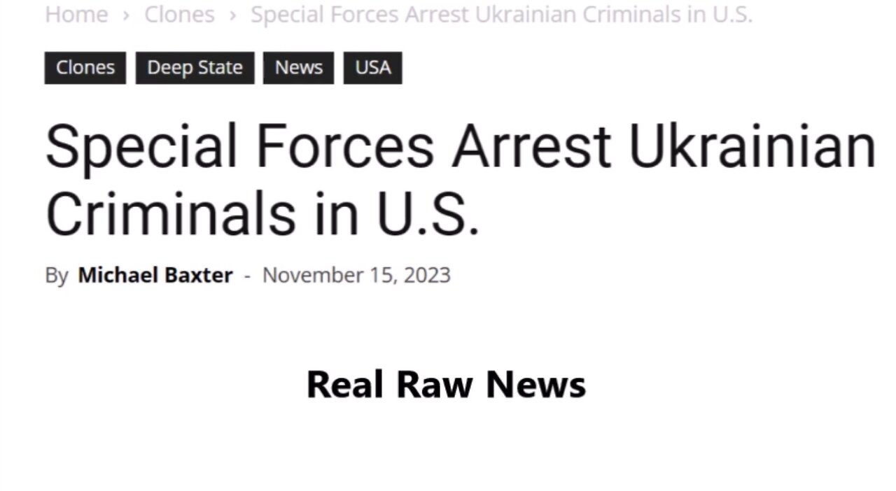 FAKE NEWS SF Arrest Ukrainian Criminals in U.S. 15-Nov-2023