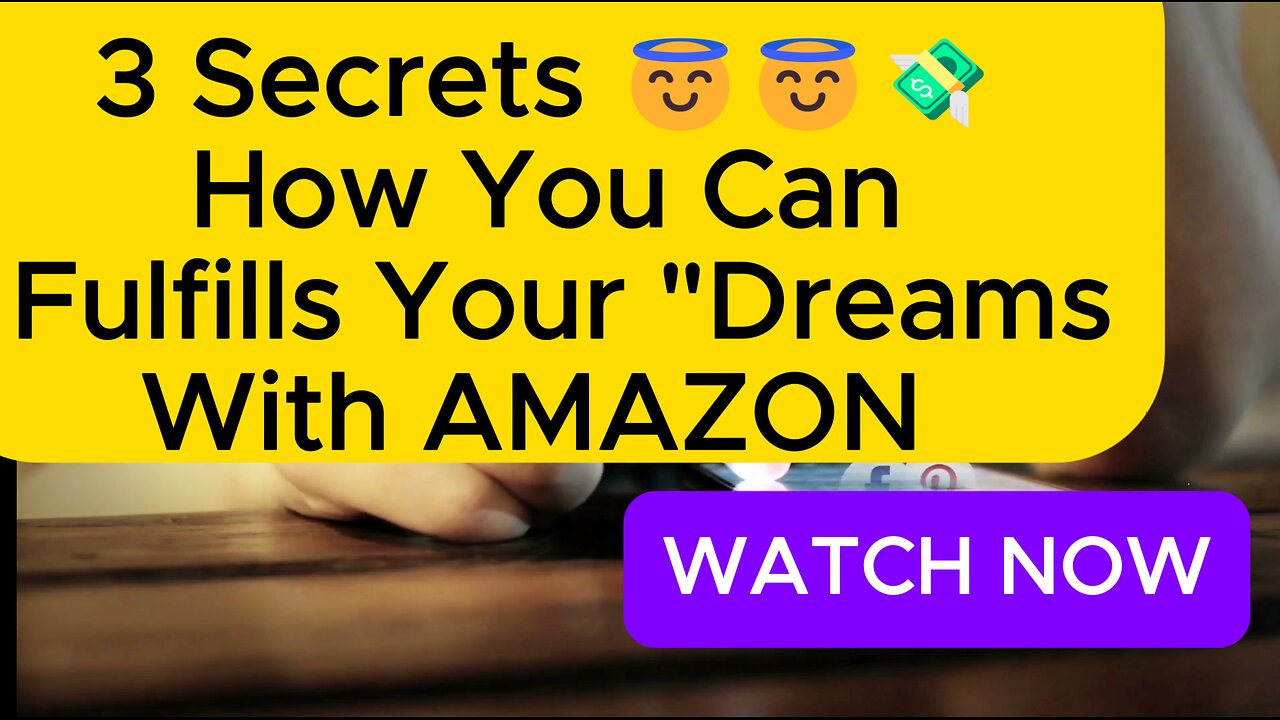 3 Secrets 😇😇 💸How You Can Fulfills Your "Dream of making money while you sleep? On Amazon #shorts