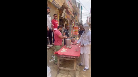 Giving food for needy people