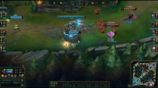 Gangplank Ultimate Double Kill Botlane.