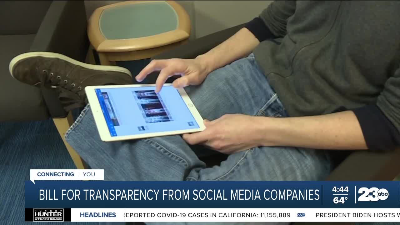 Bill regarding transparency from social media companies proposed