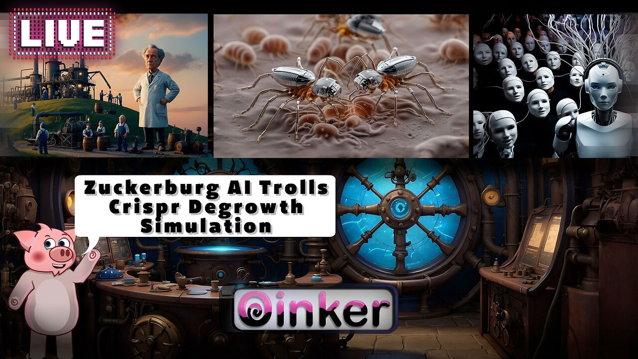 News Swine: Zuckerburg AI Trolls Crispr Degrowth Simulation