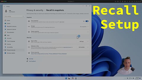 How to Setup Windows Recall w/o a Copilot+ PC (part 2)